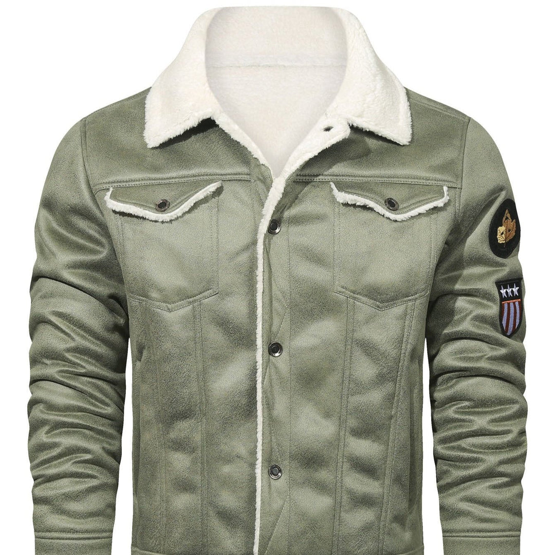Levoire | Veste À Manches Longues En Polaire Avec Boutons Vert