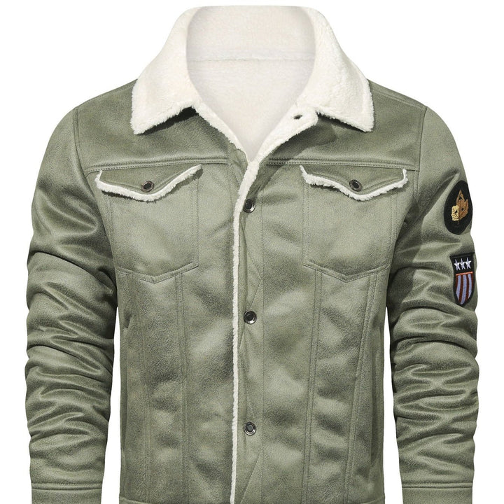 Levoire | Veste À Manches Longues En Polaire Avec Boutons Vert