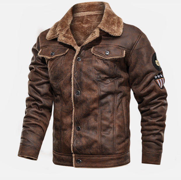 Levoire | Veste À Manches Longues En Polaire Avec Boutons Marron foncé