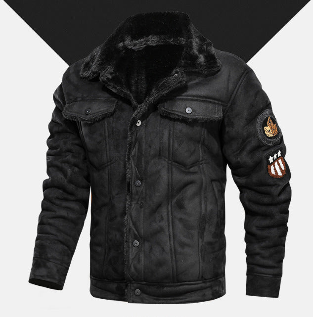 Levoire | Veste À Manches Longues En Polaire Avec Boutons Noir