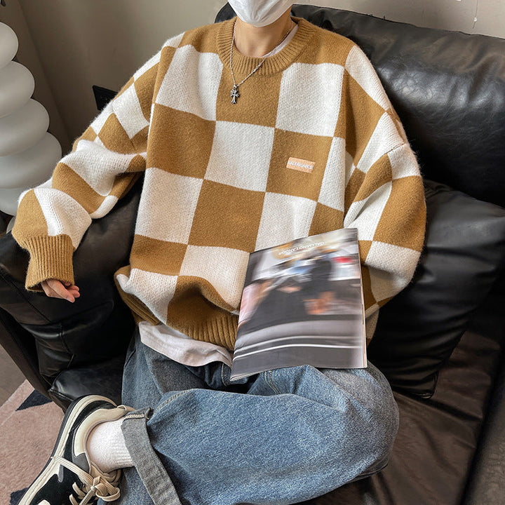 Levoire | Pull À Carreaux Stylé