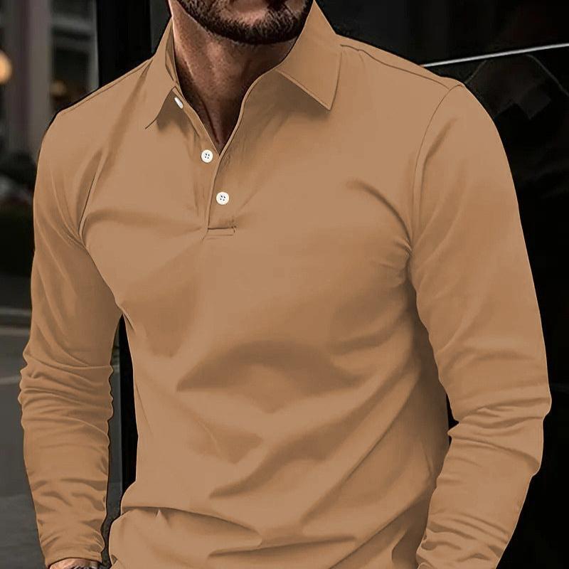 Levoire | Chemise Slim Fit Demi-Boutonnage Khaki