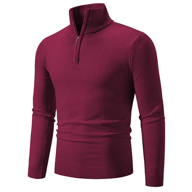 Levoire | Pull-Over À Zip Rouge