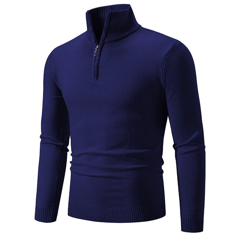 Levoire | Pull-Over À Zip Marineblau