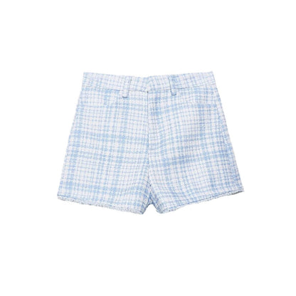 Levoire | Élégant Blazer Texturé Décontracté Ensemble de Short Shorts à motifs A3