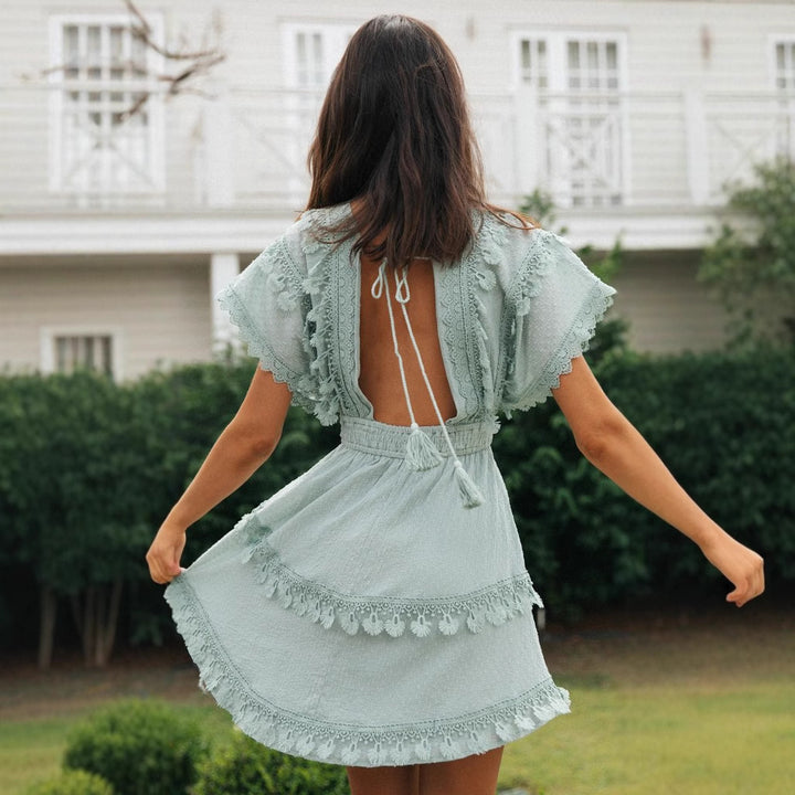 Robe d'été pour femmes avec dentelle romantique Levoire