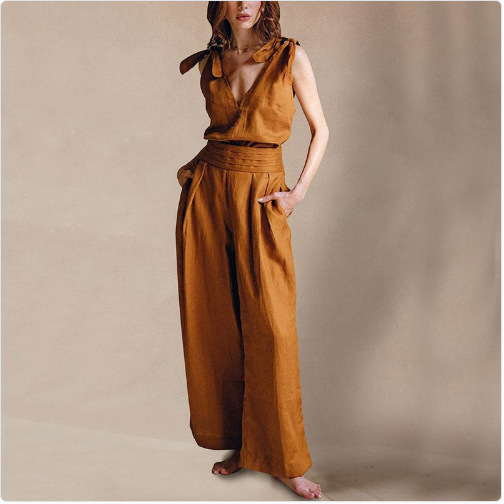Levoire | Jumpsuit Élégant I Coupe Classique Braun