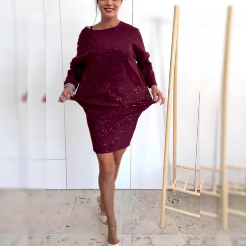 Robe décontractée oversized pour femmes avec des accents scintillants Levoire