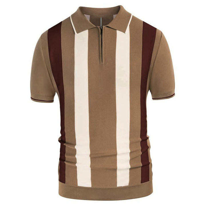 Levoire | Polo Shirt Moderne Avec Décolleté En V Et Manches Courtes Braun