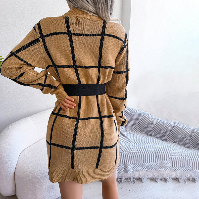 Levoire | Décontractée En Tricot À Carreaux