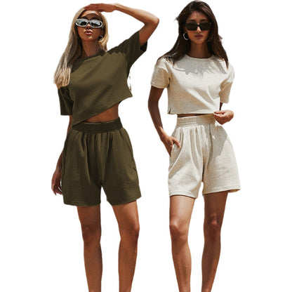 Levoire | Confortable, coupe décontractée ensemble top de sport et short