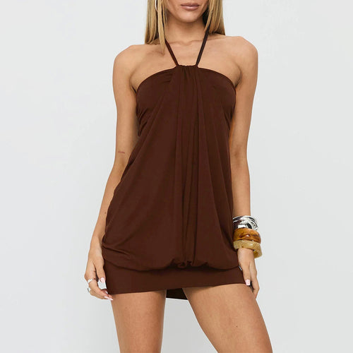 Robe halter légère pour femmes avec drapés Levoire