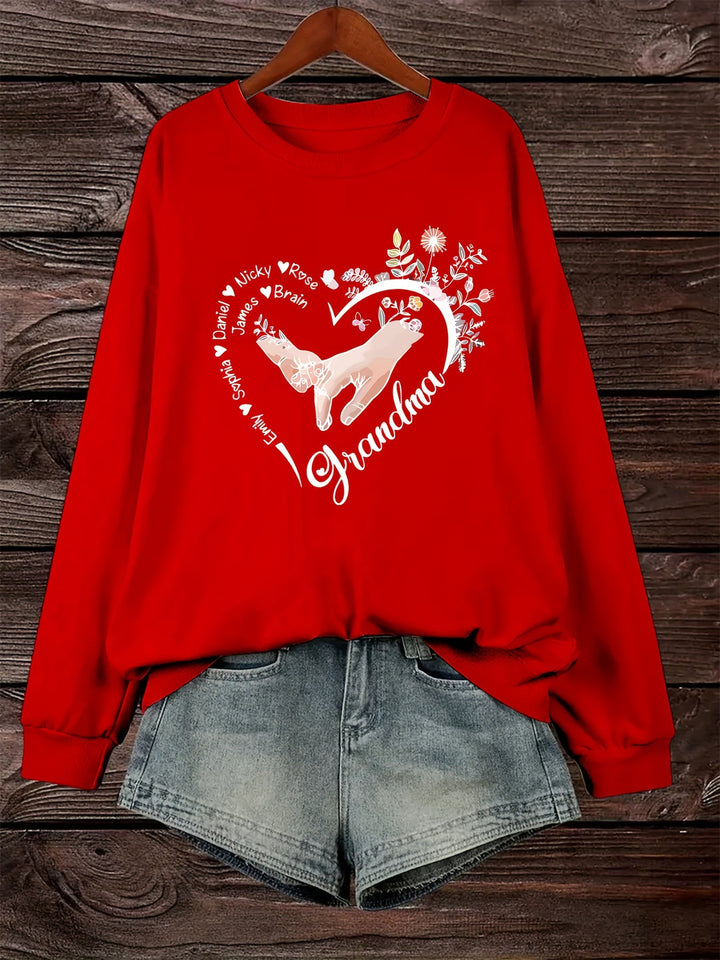 Pull décontracté féminin avec motifs floraux Levoire