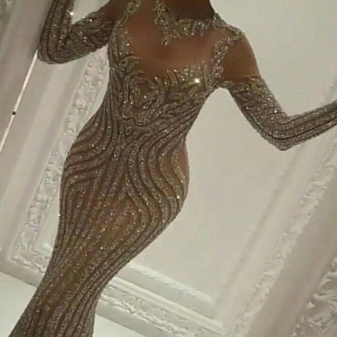 Levoire | Élégant Slim Fit Sexy Robe de Soirée Longue