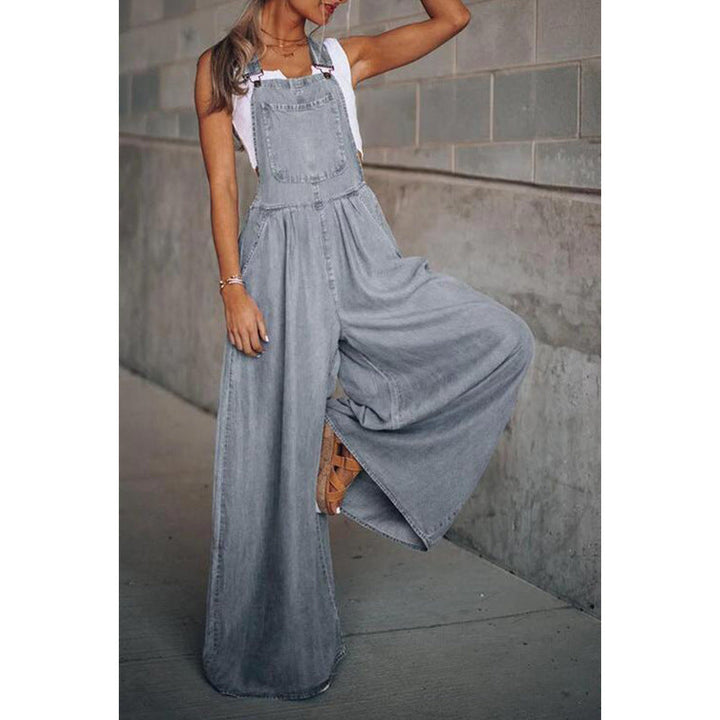 Levoire | Combinaison Femme En Denim Gris
