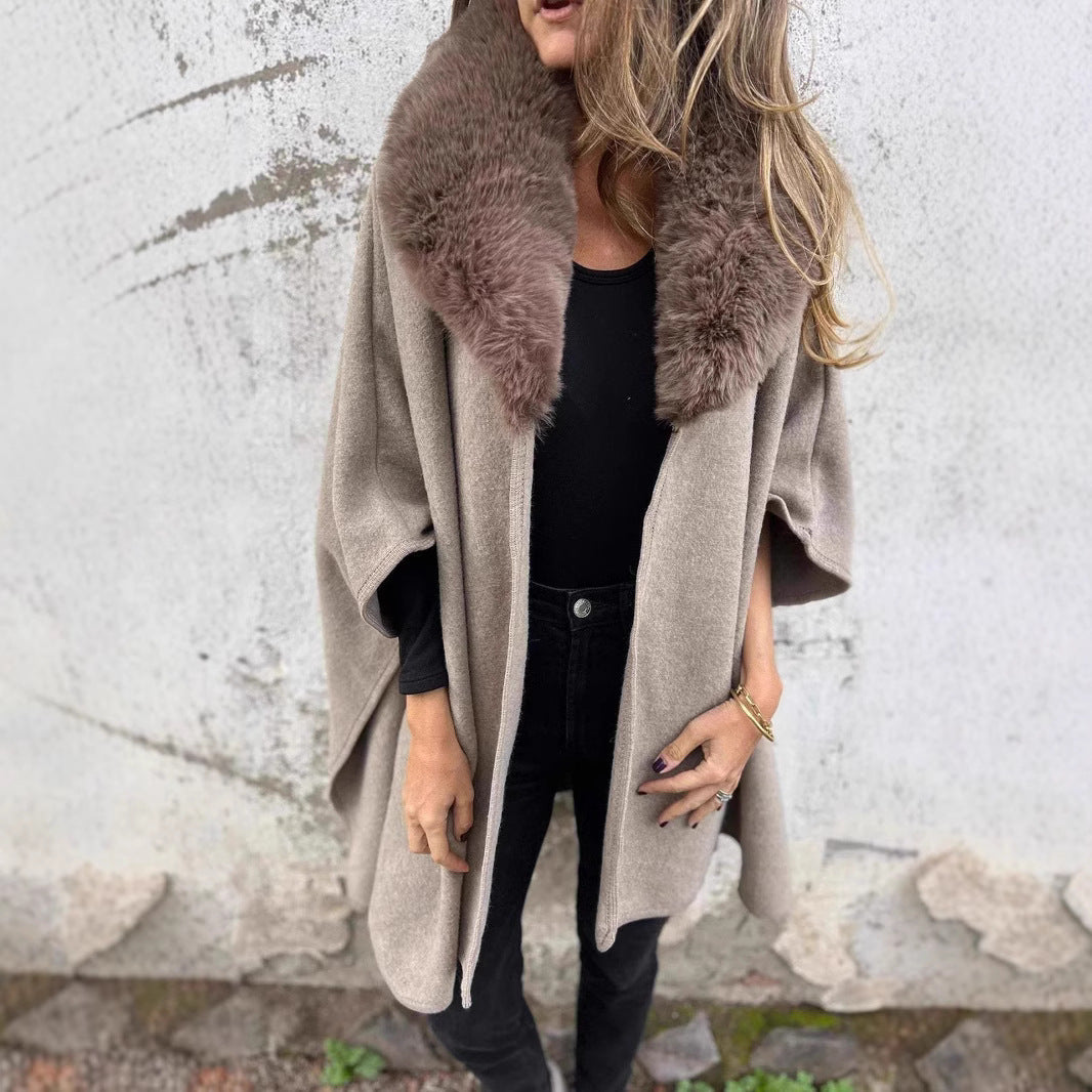 Veste de transition élégante pour femmes avec col en fausse fourrure luxueux Levoire