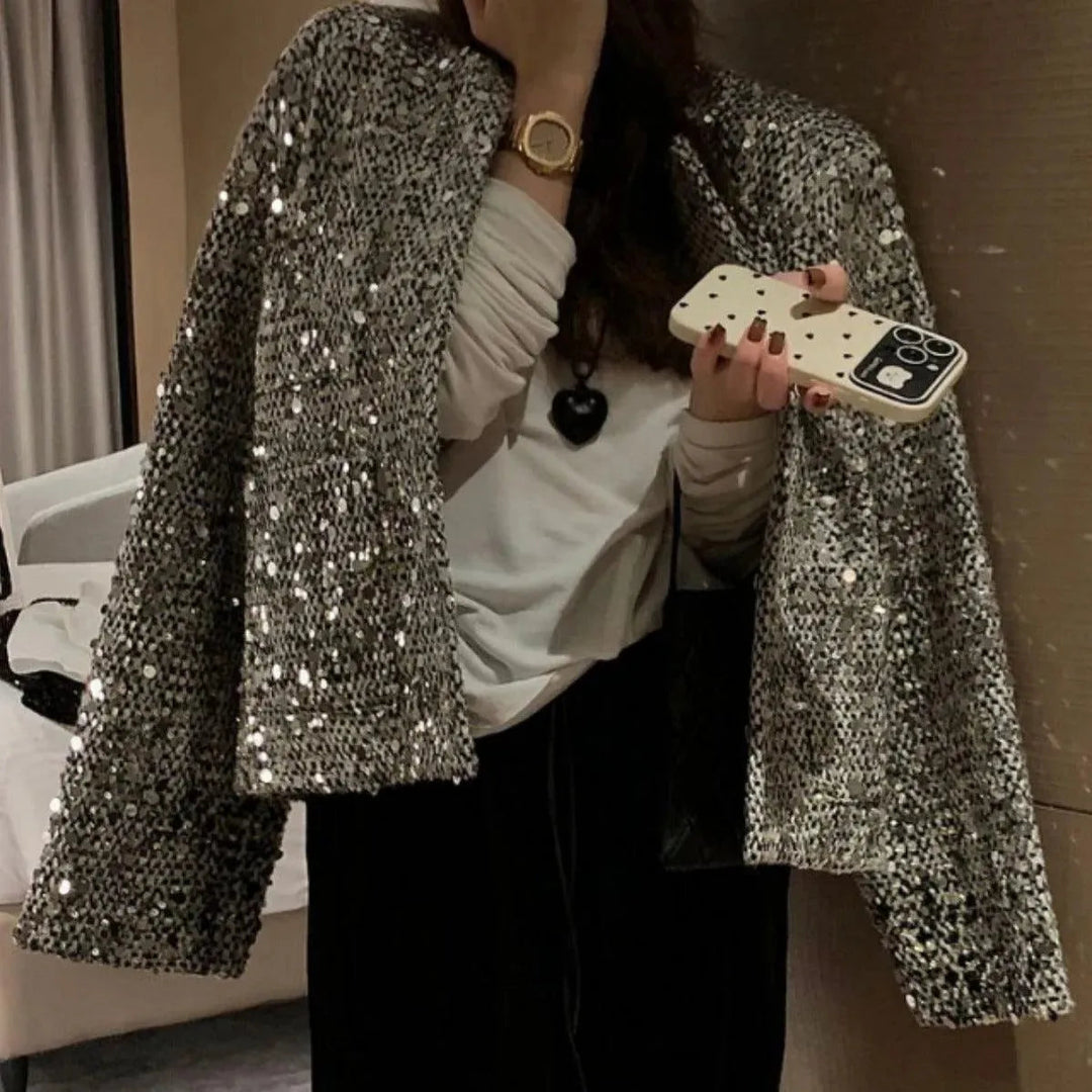 Levoire | Blazer éclatant avec des paillettes pour femmes