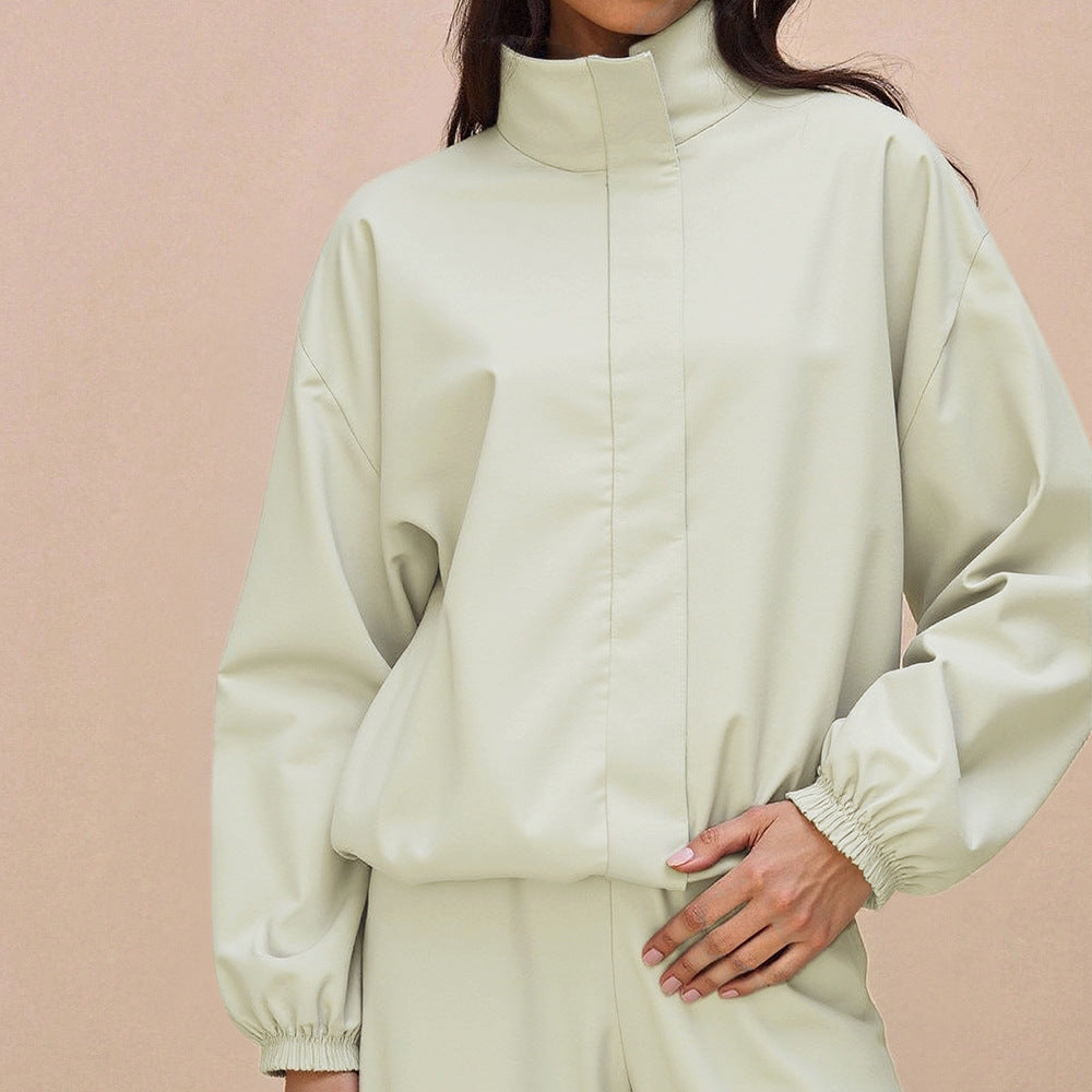 Veste fonctionnelle sportive pour femmes avec poignets de manches élastiques et pantalon ample Levoire