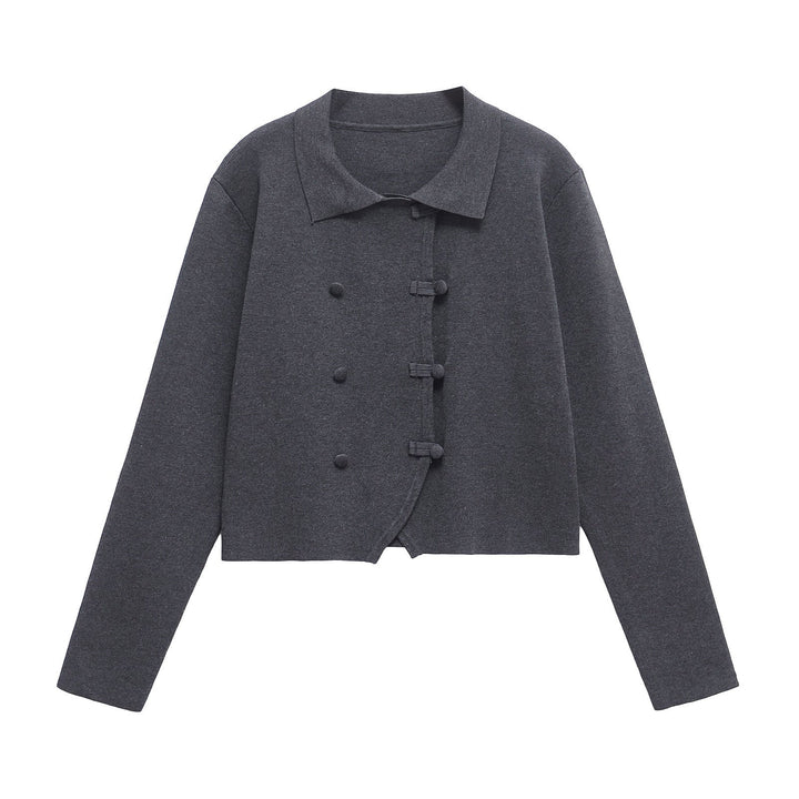 Levoire | Moderne Printemps Veste à Manches Longues Gris