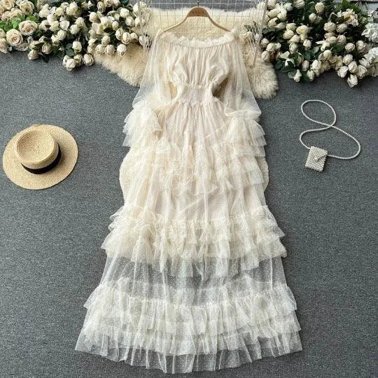 Levoire | Style français Maillot à ruchés Blanc Taille libre