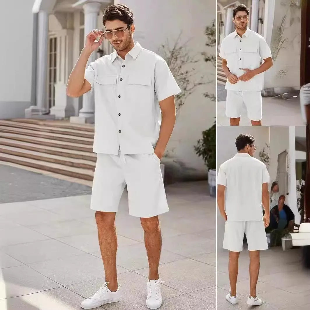 Levoire | Chemise et shorts à cordon pour hommes