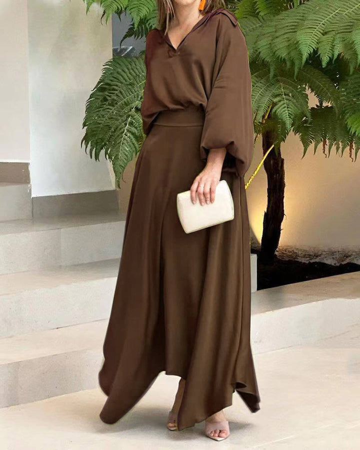 Levoire | La Robe Confortable Et Élégante Braun
