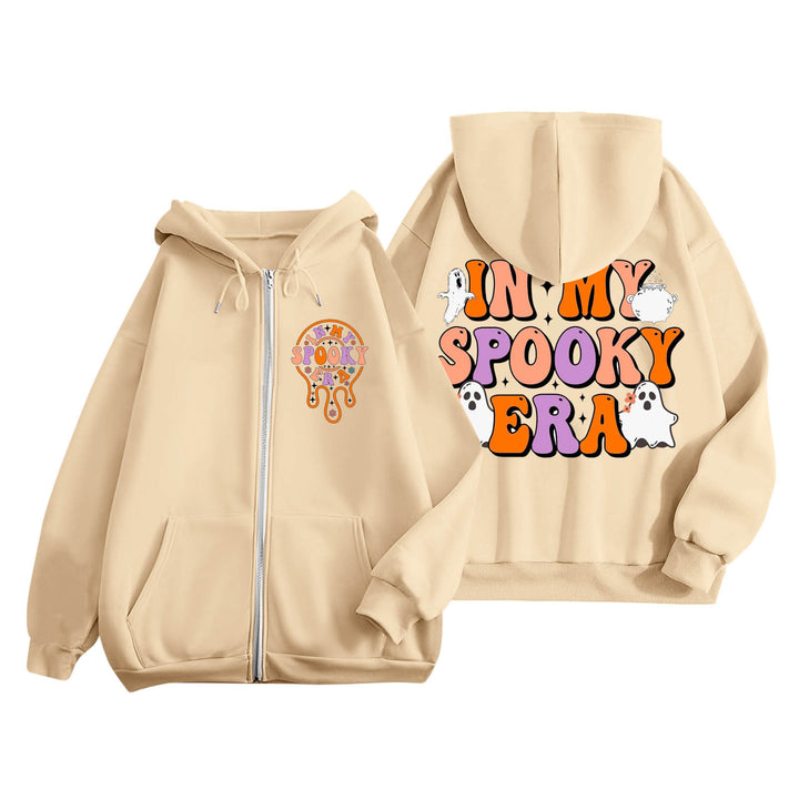 Hoodie pour femmes avec imprimé effrayant et poches kangourou Levoire