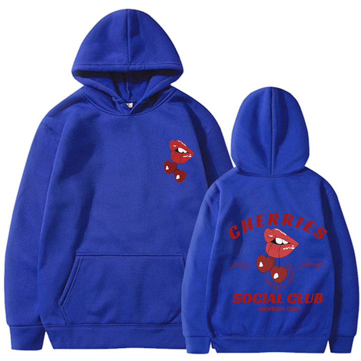 Sweat à capuche femme avec design cerise exclusif Levoire