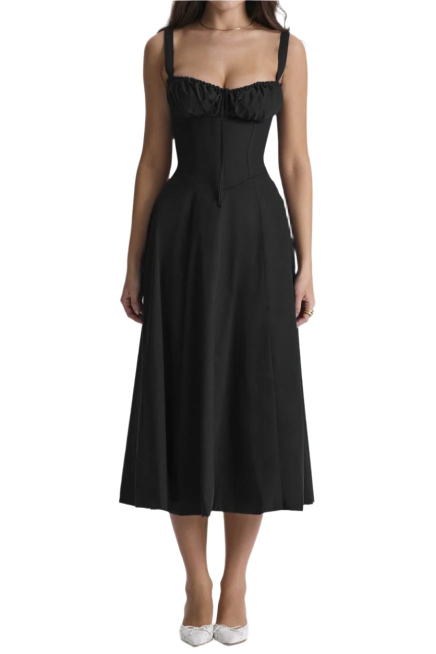 Levoire | Robe Ajustée Élégante Flatteuse Et Stylée Noir