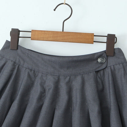 Levoire | Jupe mi-longue A-ligne plissée claire