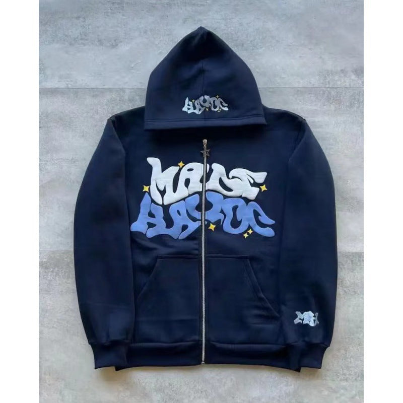 Veste à capuche pour femmes avec lettrage graphique et coupe décontractée Levoire