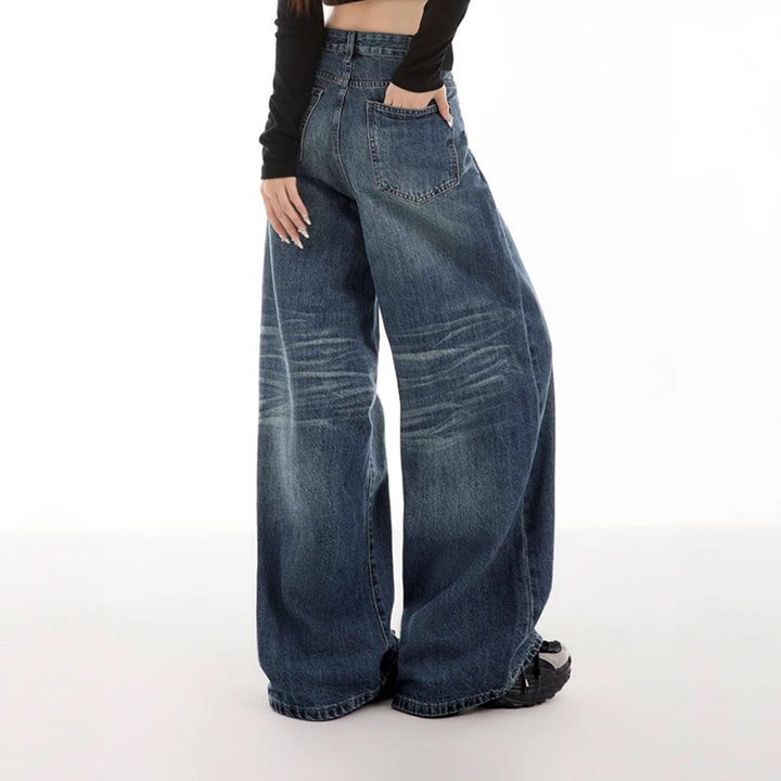 Jeans supplémentaires pour femmes au look usé tendance Levoire
