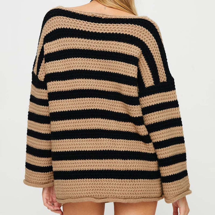 Levoire | En Tricot Rayé Décontracté