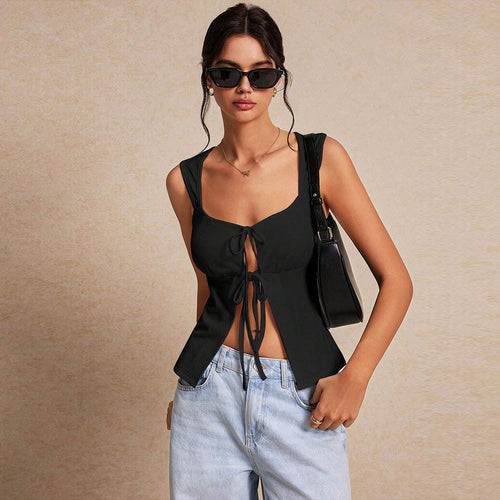 Chemisier pour femmes avec fronces et bande à nouer à la mode Levoire