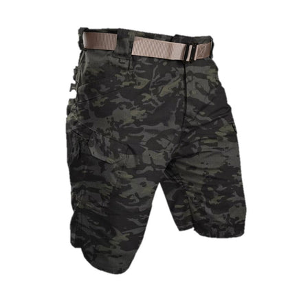 Levoire | Shorts cargo pour hommes Militaire sombre