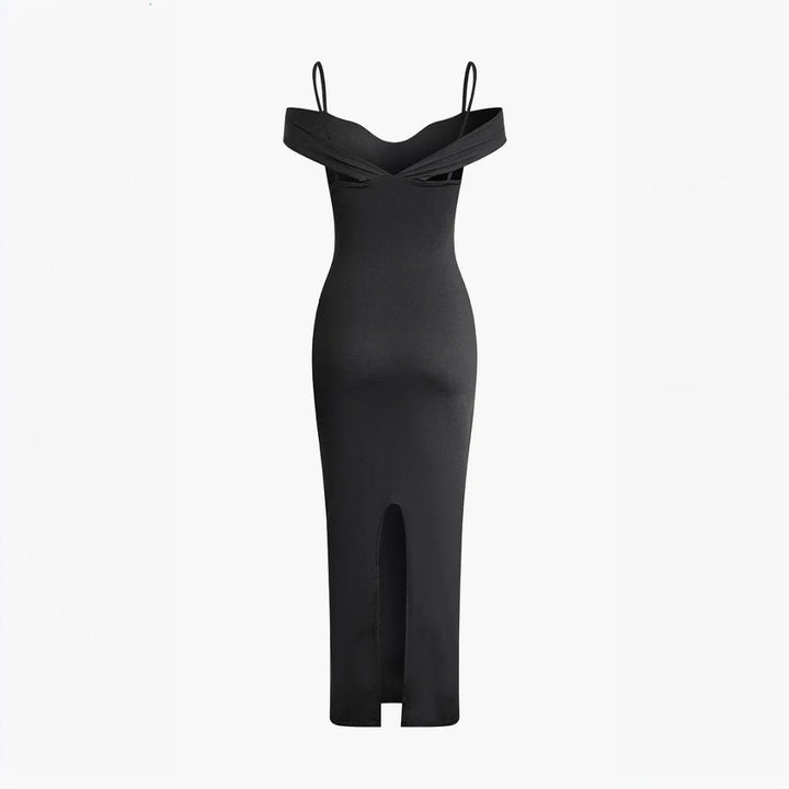 Robe maxi à découpes pour femmes avec détails d'épaules Levoire