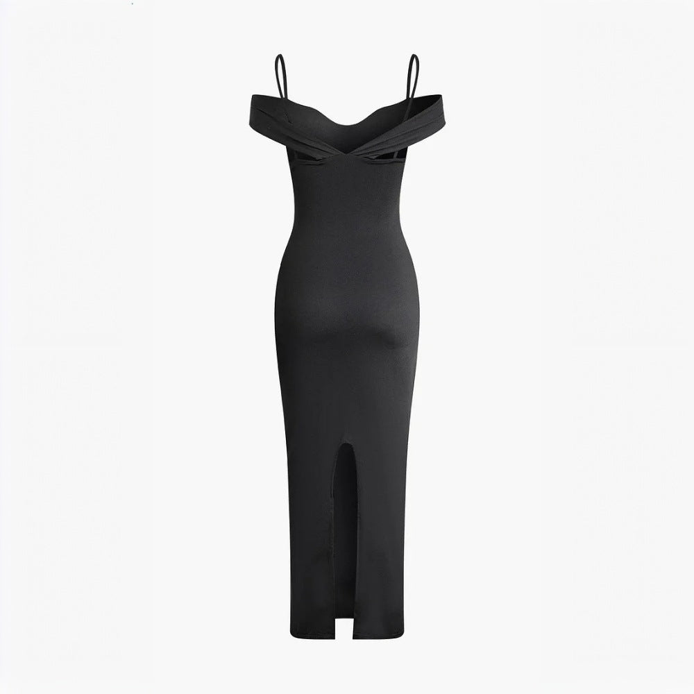 Robe maxi à découpes pour femmes avec détails aux épaules Levoire