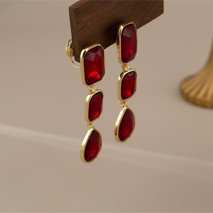 Levoire | Boucles D'Oreilles En Pierre Naturelle Carrées