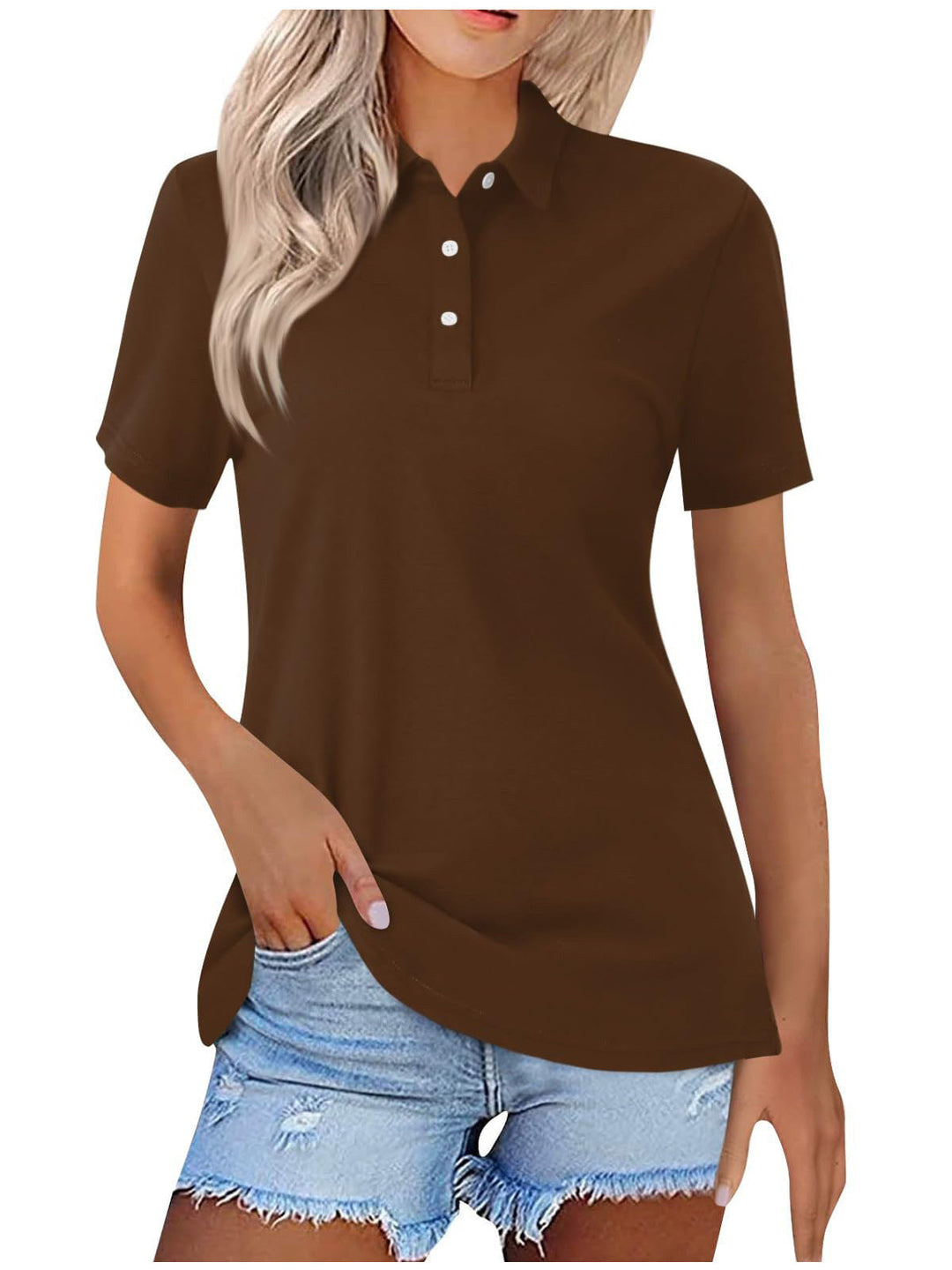 Levoire | Pull À Col Montant Léger Pour Femmes Marron foncé