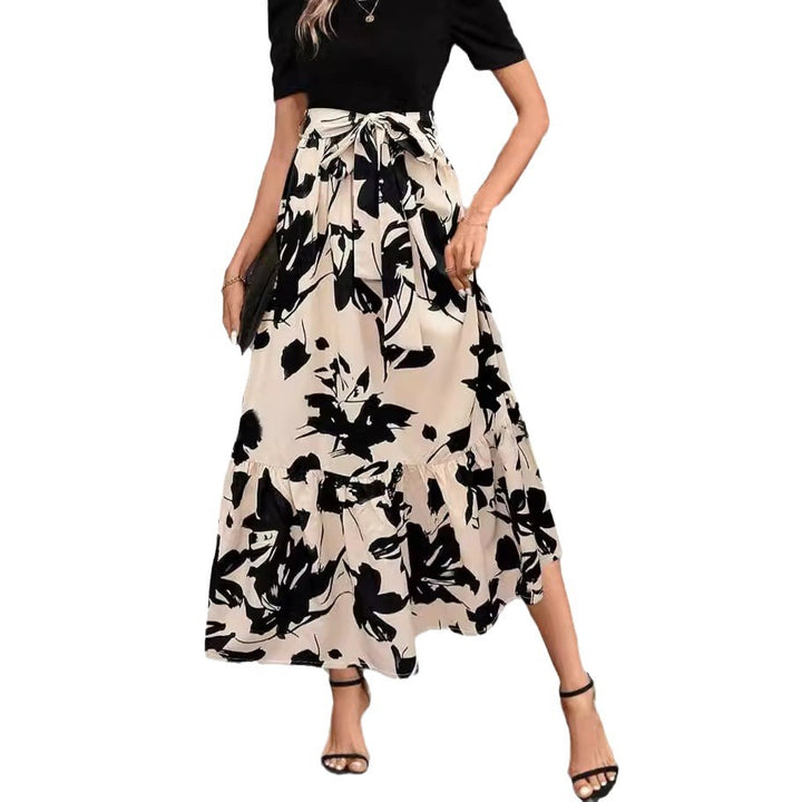 Jupe maxi pour femmes avec coupe volumineuse et design floral Levoire