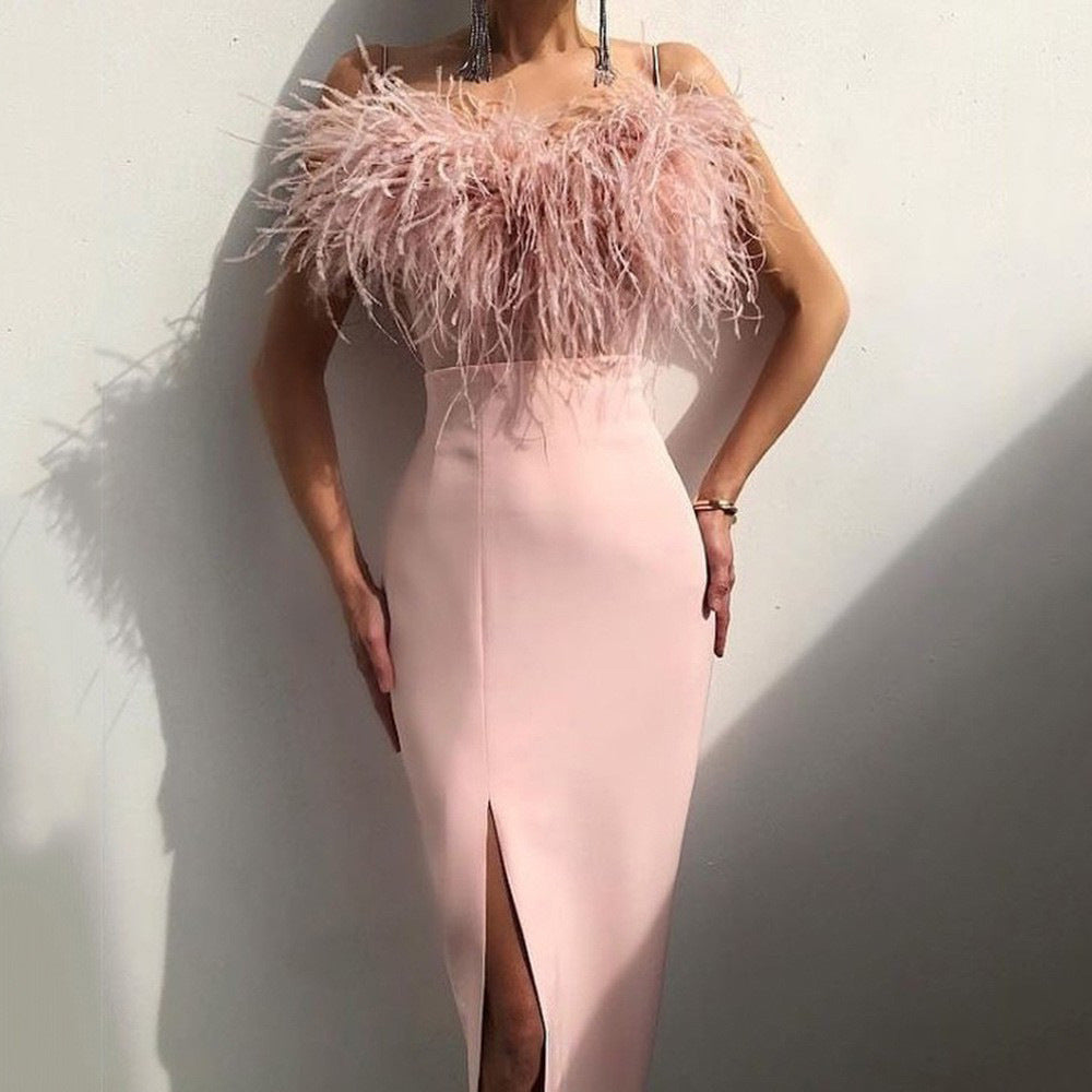 Levoire | Robe élégante longue à manches longues Rosa