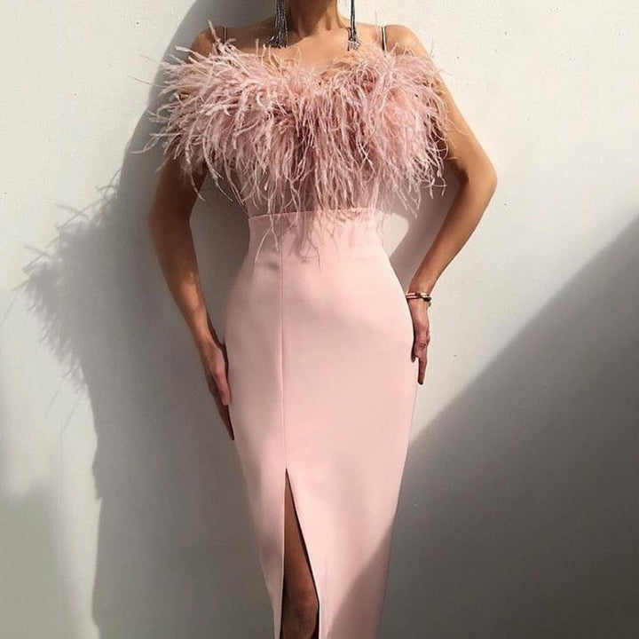 Levoire | Robe élégante longue à manches longues Rosa