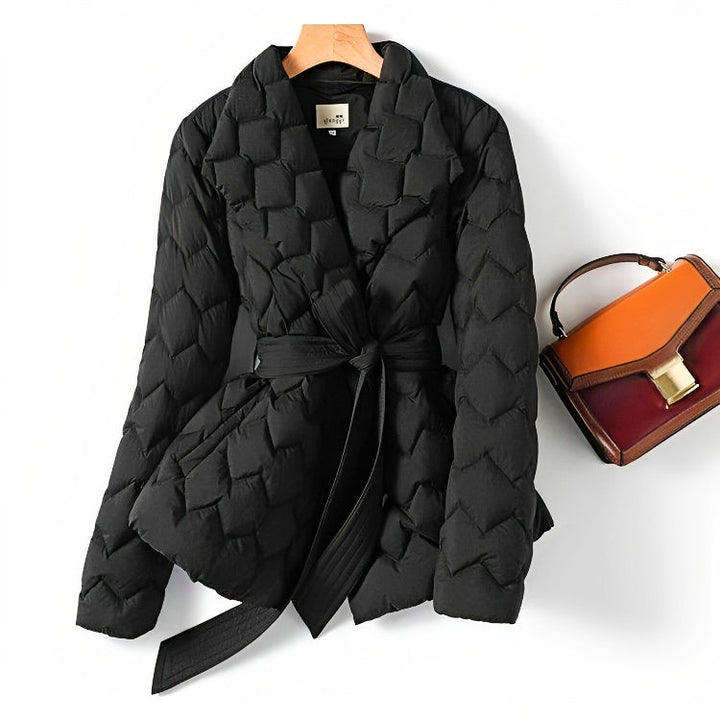 Levoire | Doudoune D'hiver Pour Femme | Ceinture Noir