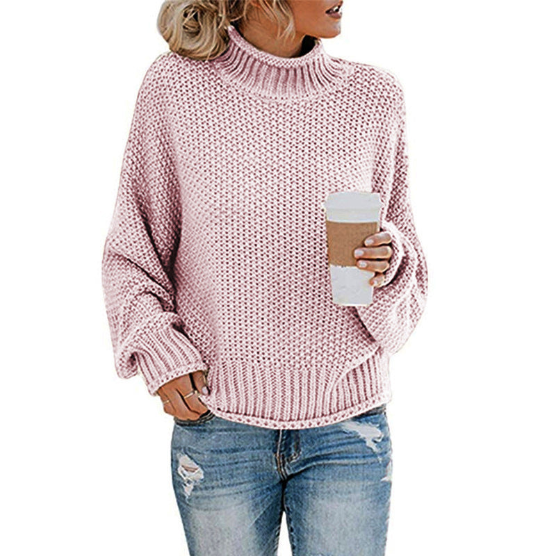 Levoire | Pull À Col Roulé Doux Rosa