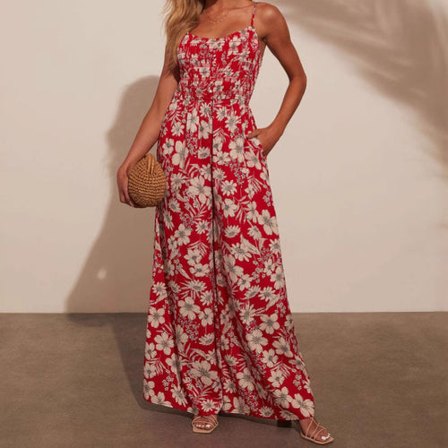 Robe maxi élégante décontractée pour femmes avec des motifs floraux Levoire