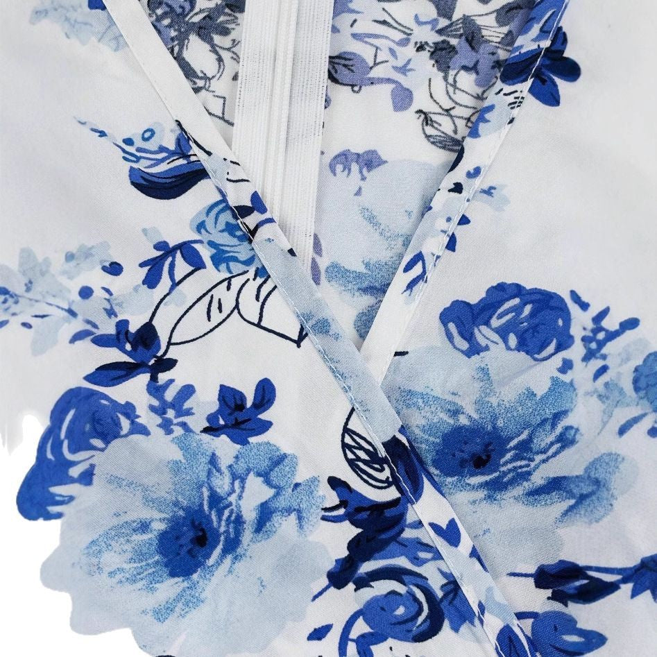 Robe portefeuille florale pour femmes avec détails en volants et ceinture à la taille Levoire