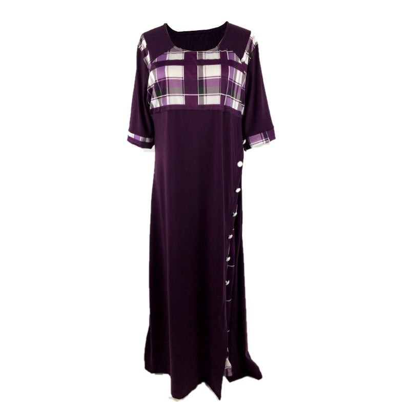 Levoire | Élégante robe longue fluide irrégulière Lila