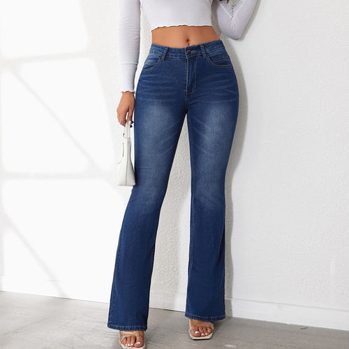Jeans Bootcut Taille Haute Femme Levoire