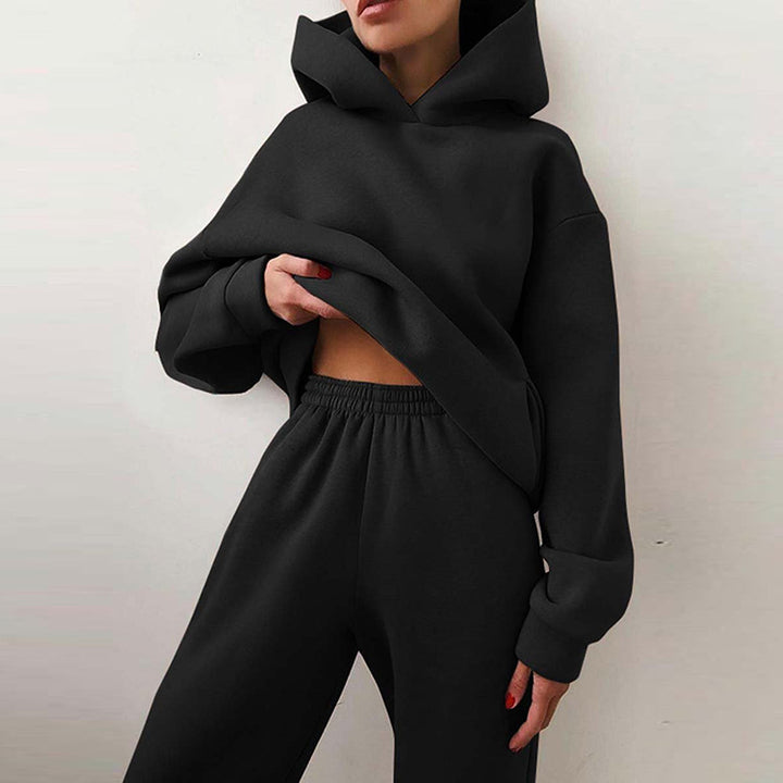 Ensemble de sweat à capuche surdimensionné et de pantalon de jogging pour femmes Levoire