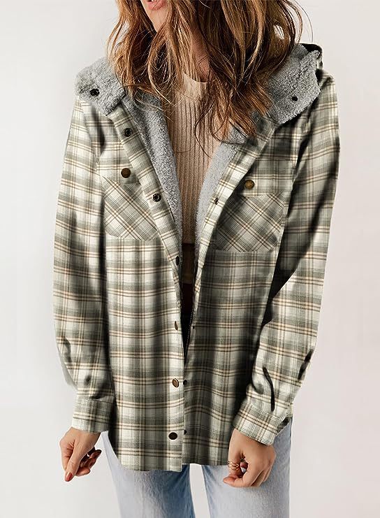 Veste en flanelle pour femmes avec capuche rembourrée Levoire